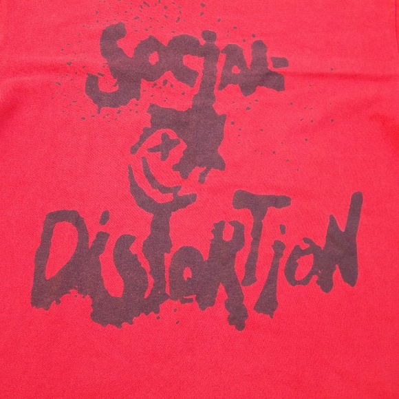 Vintage T-shirt 1980s Social Distortion Band Tee XL Unique Collectors - Picture 3 of 4